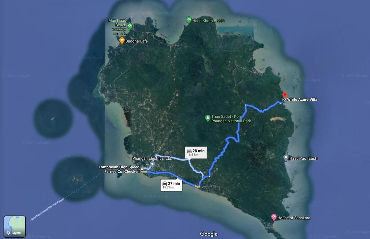 White Azure Villa Koh Phangan Than Sadet Beach Екстер'єр фото